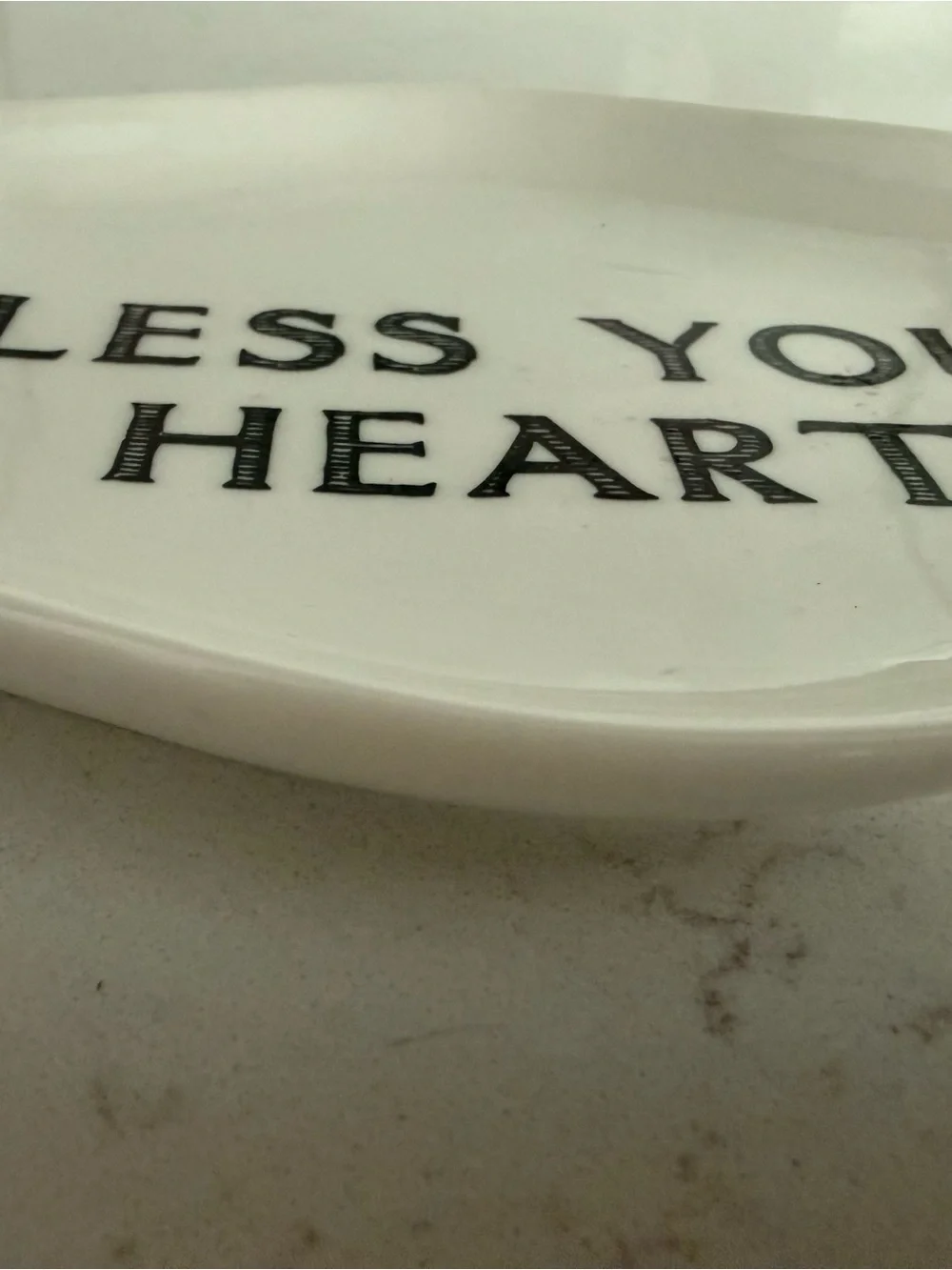 “BLESS YOUR HEART” Ceramic Platter